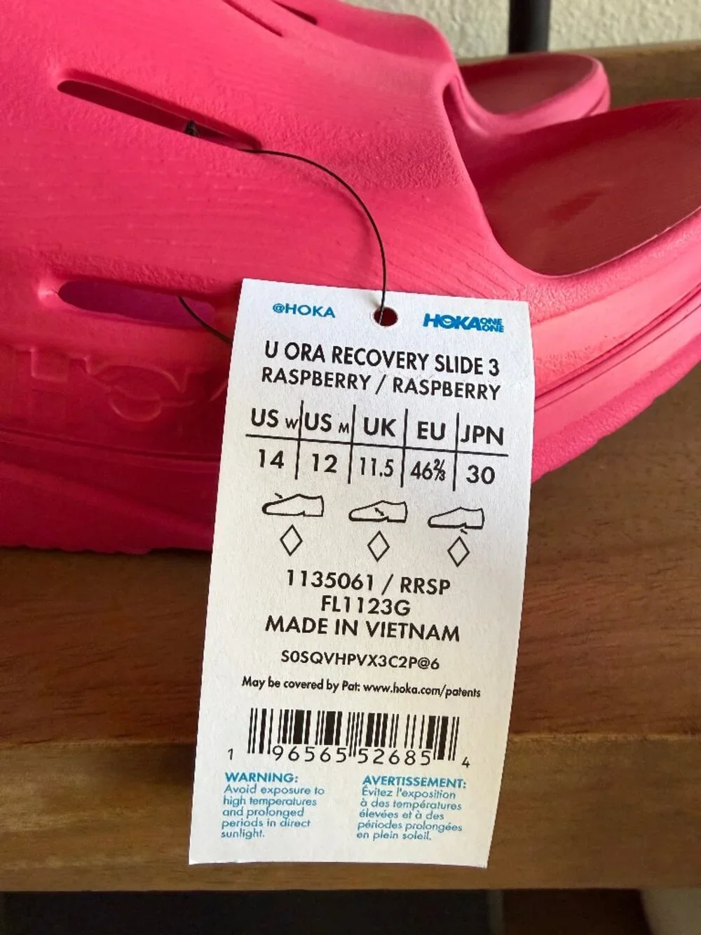 HOKA Ora Recovery Slide 3 sandals in Raspberry NWT M12/W14